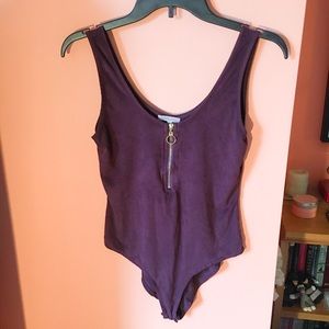 Zip-Front Bodysuit